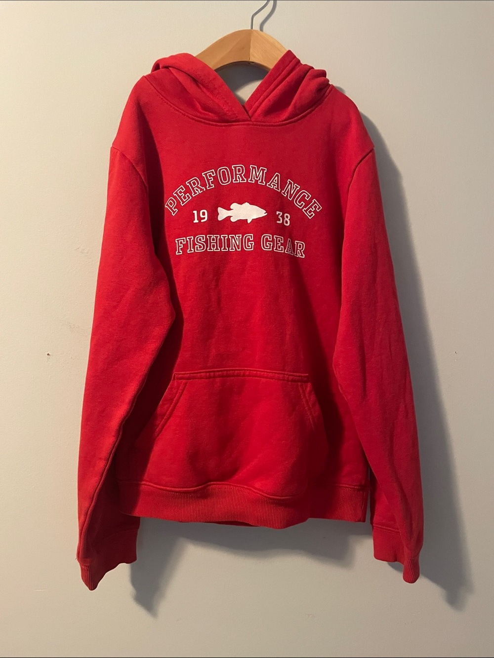 Boys Columbia Performance Fishing Gear red Hoodie size:10/12